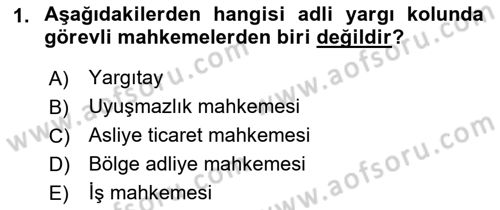 Medeni Usul Hukuku Dersi 2018 - 2019 Yılı 3 Ders Sınav Soruları 1. Soru