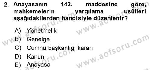 Medeni Usul Hukuku Dersi 2018 - 2019 Yılı (Vize) Ara Sınav Soruları 2. Soru