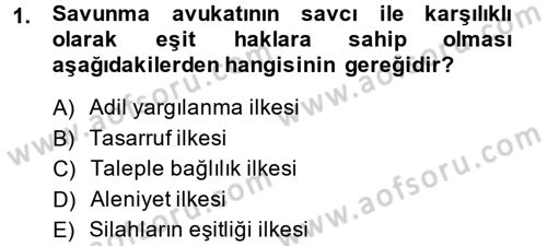 Avukatlık Ve Noterlik Hukuku Dersi 2013 - 2014 Yılı (Vize) Ara Sınav Soruları 1. Soru