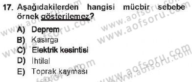 Memur Hukuku Dersi 2012 - 2013 Yılı Tek Ders Sınav Soruları 17. Soru