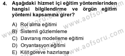 Memur Hukuku Dersi 2014 - 2015 Yılı (Final) Dönem Sonu Sınav Soruları 4. Soru