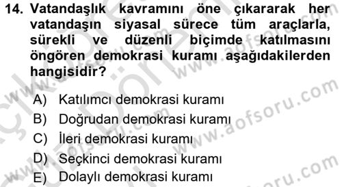 Memur Hukuku Dersi 2016 - 2017 Yılı (Vize) Ara Sınav Soruları 14. Soru