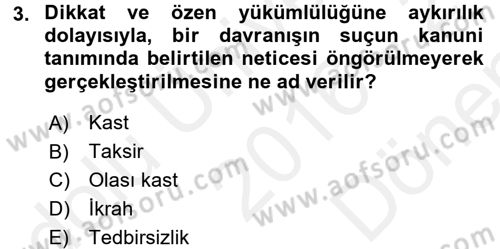 Memur Hukuku Dersi 2016 - 2017 Yılı (Final) Dönem Sonu Sınav Soruları 3. Soru