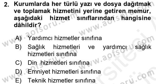 Memur Hukuku Dersi 2017 - 2018 Yılı 3 Ders Sınav Soruları 2. Soru