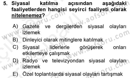 Memur Hukuku Dersi 2017 - 2018 Yılı 3 Ders Sınav Soruları 5. Soru