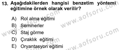 Memur Hukuku Dersi 2017 - 2018 Yılı (Vize) Ara Sınav Soruları 13. Soru