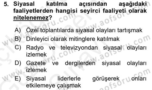 Memur Hukuku Dersi 2017 - 2018 Yılı (Final) Dönem Sonu Sınav Soruları 5. Soru