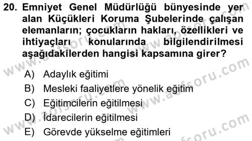 Memur Hukuku Dersi 2019 - 2020 Yılı (Vize) Ara Sınav Soruları 20. Soru