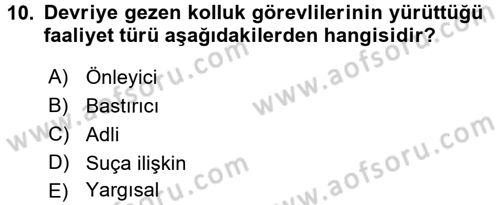 Ceza Muhakemesi Hukuku Dersi 2017 - 2018 Yılı (Vize) Ara Sınav Soruları 10. Soru