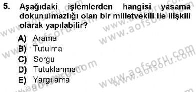Ceza Hukuku Dersi 2012 - 2013 Yılı (Vize) Ara Sınav Soruları 5. Soru