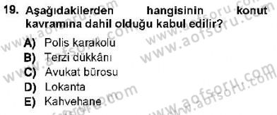 Ceza Hukuku Dersi 2012 - 2013 Yılı (Final) Dönem Sonu Sınav Soruları 19. Soru
