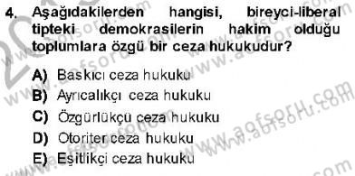 Ceza Hukuku Dersi 2013 - 2014 Yılı (Vize) Ara Sınavı 4. Soru