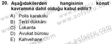 Ceza Hukuku Dersi 2013 - 2014 Yılı Tek Ders Sınav Soruları 20. Soru