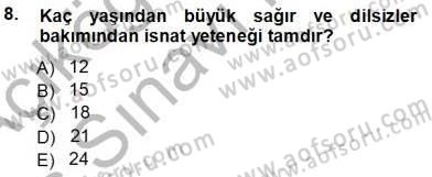 Ceza Hukuku Dersi 2013 - 2014 Yılı Tek Ders Sınav Soruları 8. Soru