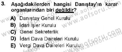 Yargı Örgütü Ve Tebligat Hukuku Dersi 2012 - 2013 Yılı (Vize) Ara Sınav Soruları 3. Soru