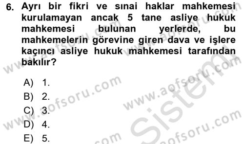 Yargı Örgütü Ve Tebligat Hukuku Dersi 2016 - 2017 Yılı (Vize) Ara Sınav Soruları 6. Soru