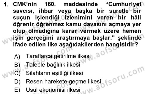 Yargı Örgütü Ve Tebligat Hukuku Dersi 2022 - 2023 Yılı Yaz Okulu Sınav Soruları 1. Soru