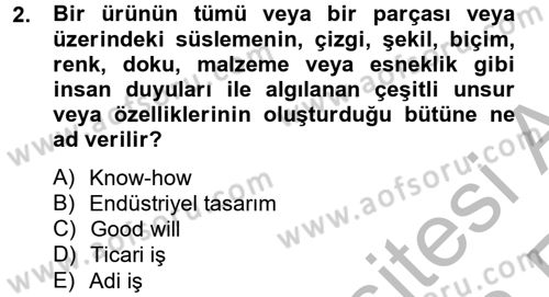 Ticaret Hukuku Dersi 2012 - 2013 Yılı (Vize) Ara Sınav Soruları 2. Soru
