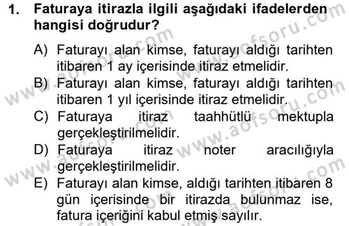 Ticaret Hukuku Dersi 2012 - 2013 Yılı (Final) Dönem Sonu Sınav Soruları 1. Soru