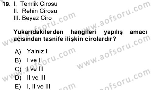 Ticaret Hukuku Dersi 2016 - 2017 Yılı 3 Ders Sınav Soruları 19. Soru