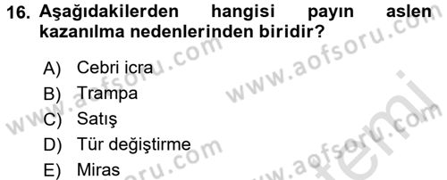 Ticaret Hukuku Dersi 2018 - 2019 Yılı 3 Ders Sınav Soruları 16. Soru