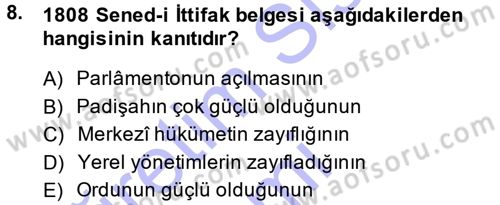 Anayasa Hukuku Dersi 2014 - 2015 Yılı (Vize) Ara Sınav Soruları 8. Soru
