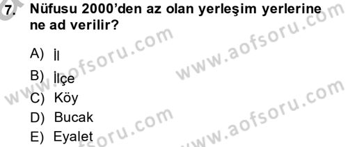 İdare Hukuku Dersi 2014 - 2015 Yılı (Vize) Ara Sınav Soruları 7. Soru
