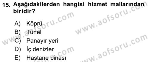 İdare Hukuku Dersi 2022 - 2023 Yılı (Final) Dönem Sonu Sınav Soruları 15. Soru