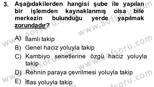 Ticaret Hukuku 1 Dersi 2014 - 2015 Yılı (Vize) Ara Sınav Soruları 3. Soru