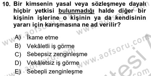 Medya Hukuku Dersi 2016 - 2017 Yılı 3 Ders Sınav Soruları 10. Soru