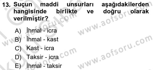 Medya Hukuku Dersi 2020 - 2021 Yılı Yaz Okulu Sınavı 13. Soru