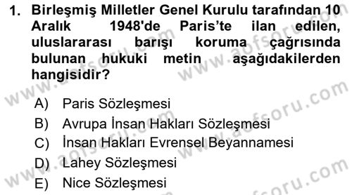 Medya Hukuku Dersi 2021 - 2022 Yılı (Vize) Ara Sınav Soruları 1. Soru