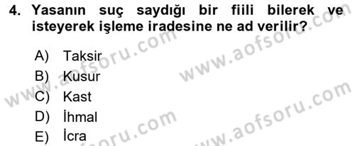 Medya Hukuku Dersi 2021 - 2022 Yılı Yaz Okulu Sınavı 4. Soru