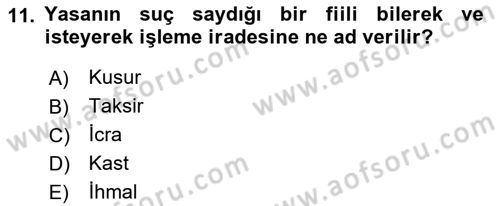 Medya Hukuku Dersi 2022 - 2023 Yılı (Final) Dönem Sonu Sınavı 11. Soru