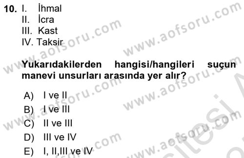 Medya Hukuku Dersi 2024 - 2025 Yılı (Final) Dönem Sonu Sınav Soruları 10. Soru