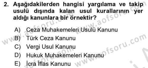 Vergi Usul Hukuku Dersi 2020 - 2021 Yılı Yaz Okulu Sınav Soruları 2. Soru
