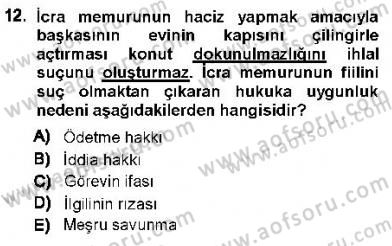 Ceza Hukukuna Giriş Dersi Ara Sınavı Deneme Sınav Soruları 12. Soru