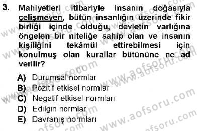 Ceza Hukukuna Giriş Dersi Ara Sınavı Deneme Sınav Soruları 3. Soru