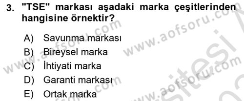 Ticaret Hukukuna Giriş Dersi 2023 - 2024 Yılı Yaz Okulu Sınav Soruları 3. Soru