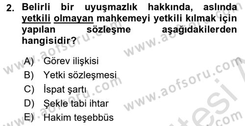 Ticaret Hukukuna Giriş Dersi 2024 - 2025 Yılı (Vize) Ara Sınav Soruları 2. Soru