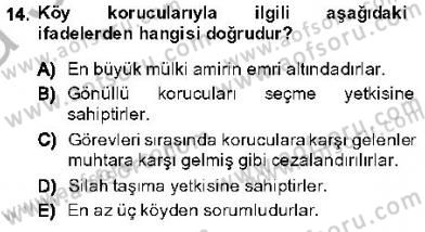 Özel Güvenlik Hukuku 1 Dersi Ara Sınavı Deneme Sınav Soruları 14. Soru