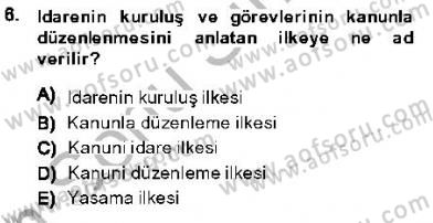 Özel Güvenlik Hukuku 1 Dersi 2013 - 2014 Yılı (Final) Dönem Sonu Sınav Soruları 6. Soru