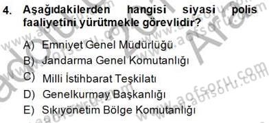 Özel Güvenlik Hukuku 1 Dersi 2014 - 2015 Yılı (Vize) Ara Sınav Soruları 4. Soru