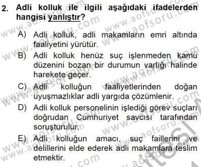 Özel Güvenlik Hukuku 1 Dersi Ara Sınavı Deneme Sınav Soruları 2. Soru