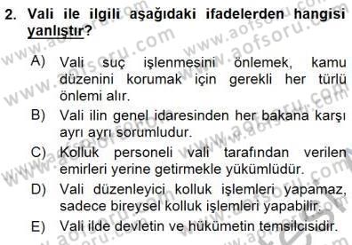 Özel Güvenlik Hukuku 1 Dersi 2015 - 2016 Yılı (Final) Dönem Sonu Sınav Soruları 2. Soru