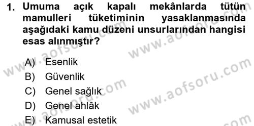 Özel Güvenlik Hukuku 1 Dersi 2016 - 2017 Yılı (Final) Dönem Sonu Sınav Soruları 1. Soru