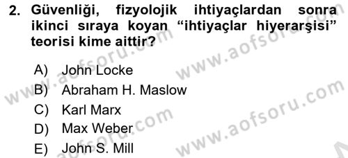 Özel Güvenlik Hukuku 1 Dersi 2022 - 2023 Yılı (Vize) Ara Sınav Soruları 2. Soru