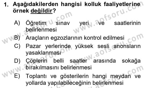 Özel Güvenlik Hukuku 1 Dersi 2022 - 2023 Yılı (Final) Dönem Sonu Sınav Soruları 1. Soru