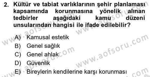 Özel Güvenlik Hukuku 1 Dersi 2022 - 2023 Yılı (Final) Dönem Sonu Sınav Soruları 2. Soru