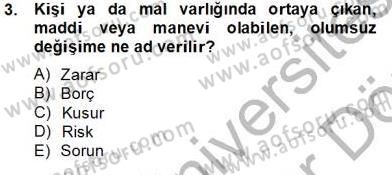 Özel Güvenlik Hukuku 2 Dersi 2012 - 2013 Yılı (Final) Dönem Sonu Sınav Soruları 3. Soru